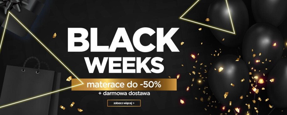 Materace Black Friday 2022 - promocje Black Week w salonie Pan Materac w Krośnie 2022